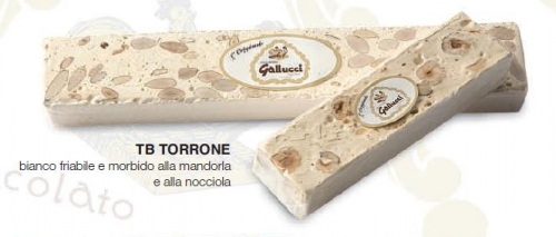 White nougat with almonds 500 gr