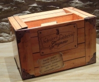 Caja de madera de imitación 3 Kg de pasta Gragnano