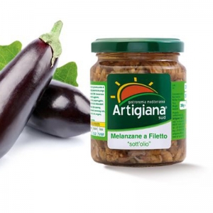 Eggplant into strips pickles 540 Gr.