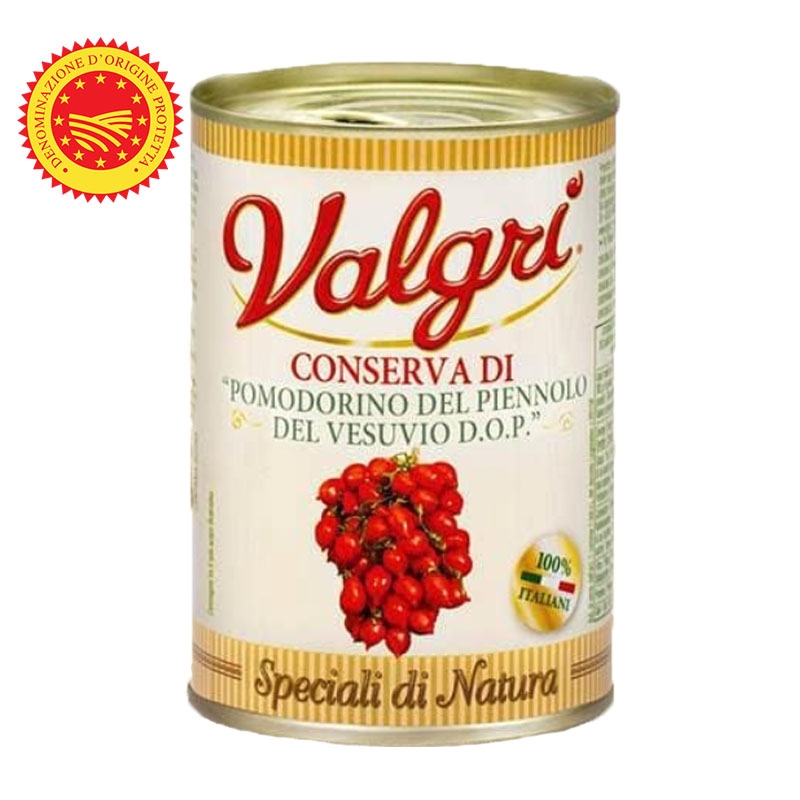 Pomodorini del Piennolo del Vesuvio DOP in latta Gr. 400