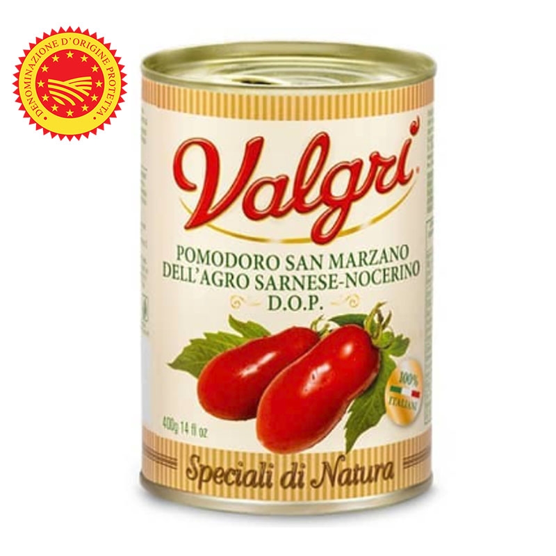 Geschälte Tomaten "San Marzano D.O.P." GR. 500 Valgrì