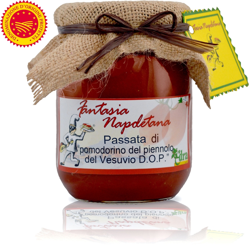 Tomate Piennolo de Vésuve DOP en sauce tomate - Fantasia Napoletana