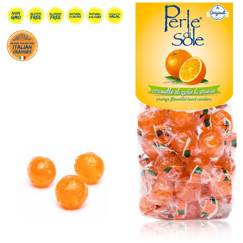 Bonbons mit Orangengeschmack - Perle di Sole