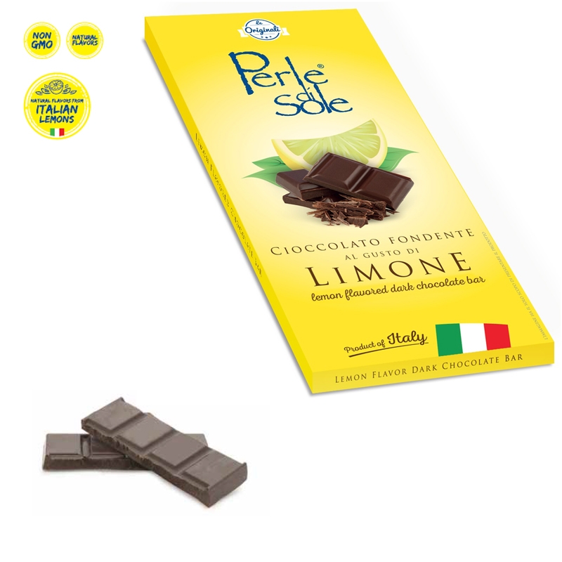 Lemon Flavored Dark Chocolate Bar