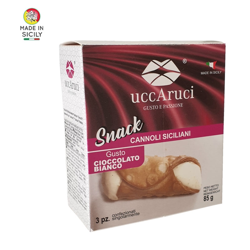 Mini Cannoli Snack De Chocolate Blanco - Uccaruci
