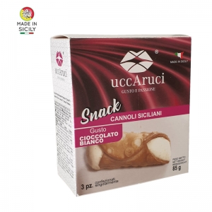 Mini Cannoli Cioccolato bianco  snack - Uccaruci
