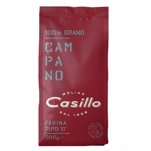 PRIME TERRE FLOUR Type "0" 100% Campano 500g - Molino Casillo ( Shelf Life Novembre 2023 )