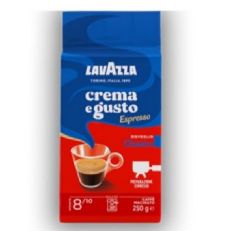 Café molido  Lavazza Crema e gusto ricco, Sabor caramelo, 250 g