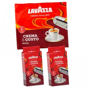 Coffee Crema e Gusto Ricco 2x250g - LavAzza