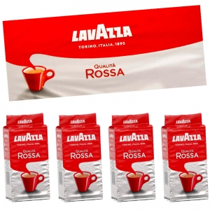 Café Qualità Rossa 4x250g - LavAzza