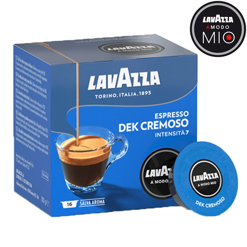 A Modo Mio ESPRESSO Dek Cremoso 16 decaffeinated capsules - LavAzza