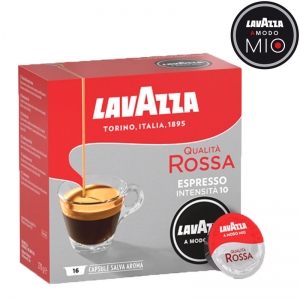 A Modo Mio Espresso Qualità Rossa 16 cápsulas - LavAzza