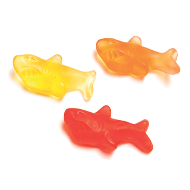 Gummy sweets Colored sharks - Kg. 2 Papillon