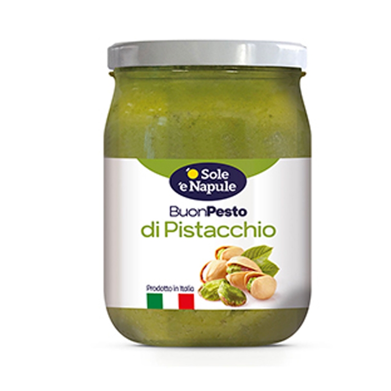 Inhalere Berettigelse Træts webspindel Pesto of Pistachio Glass 480 g - "O Sol e Napule"
