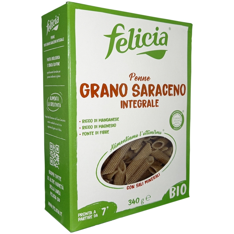 Felicia Penne rigate Grano Saraceno Integrale Bio 340 Gr.