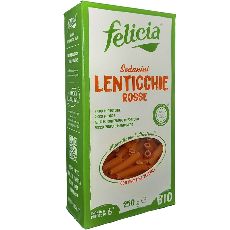 Felicia Sedanini Lenticchie Rosse Bio 250 Gr.
