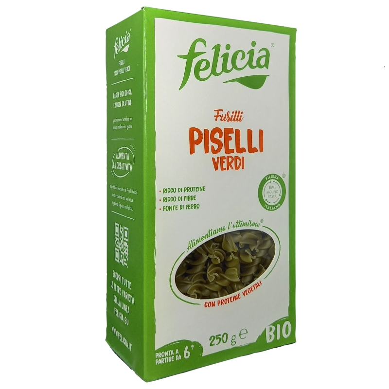 Felicia Fusilli piselli verdi 250 Gr.