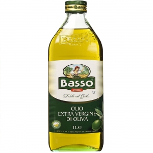Huile d'olive extra vierge Basso en verre 1 Lt.