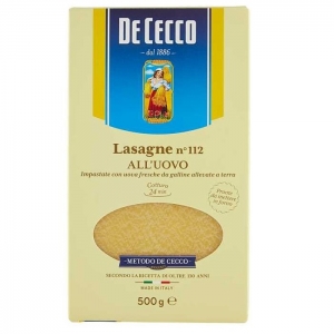 De Cecco Lasagna All' Uovo No°112 500 Gr.
