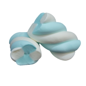 Marshmallows treccia Bianco e Azzurro Bulgari 1 Kg.