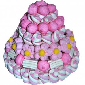 Rosa Marshmallows Kuchen Bulgari 580 Gr.