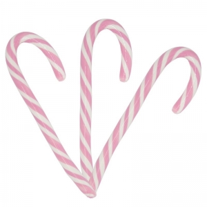 candy cane white and pink bag of 16 pieces Biribao 448 Gr.