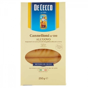 De Cecco Cannelloni with egg n ° 100 250 Gr.