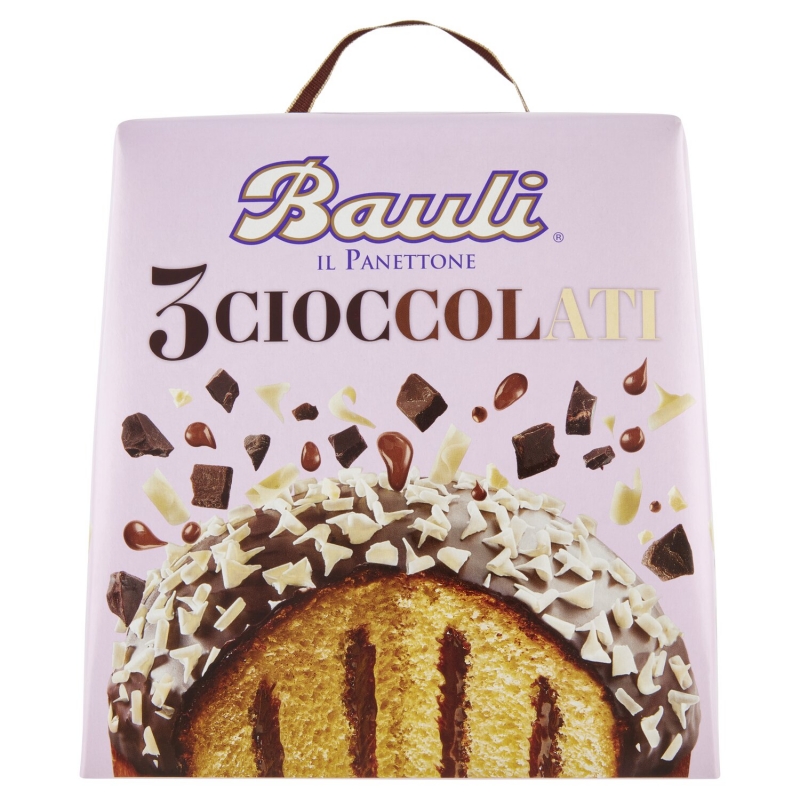 Bauli panettone 3 chocolats 750 Gr. 