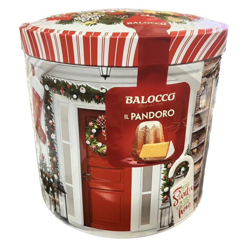balocco the classic pandoro in tin 750 Gr.