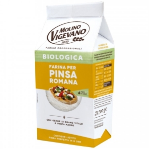 Organic Flour for Pinsa Romana 500 Gr. - Molino Vigevano.