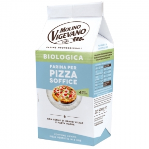 Farina Biologica per Pizza Soffice 500 Gr. - Molino Vigevano.