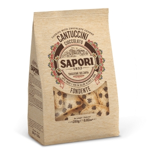 Sapori Cantuccini Toscani al cioccolato fondente 600 Gr