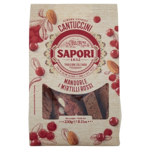 Sapori Cantuccini Toscani Amandes et Canneberges 230 g