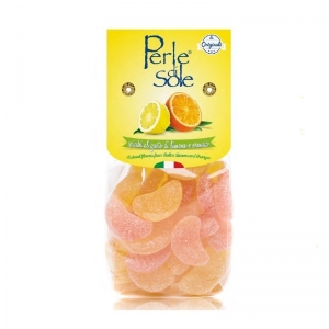 Spicchi al gusto di limone e arancia 250 Gr - Perle di Sole