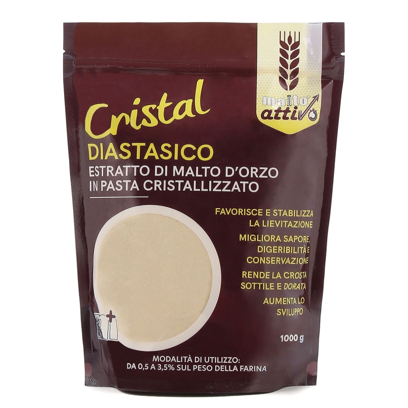 Cristal Diastasico Estratto di Malto d'Orzo Cristallizzato da 1 kg - Malto  attivo