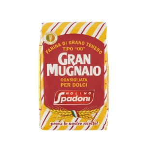 Molino spadoni Gran Mugnaio Harina de trigo blando recomendada para postres 1 kg. 