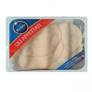 Pollo asado nacional loncheado envasado al vacío 100 Gr. Blu Italia  