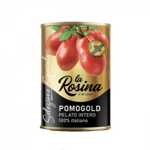 Pomodori pelati pomogold 400 Gr. La Rosina