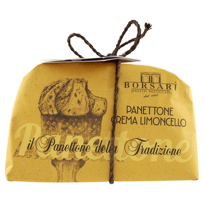 Panettone Borsari à la crème de limoncello 1 Kg.