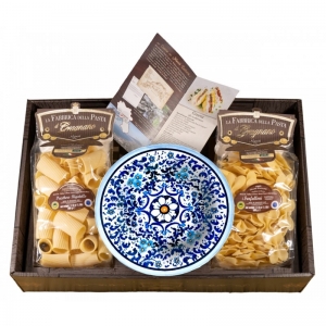 Geschenkbox 800 Style mit tiefem Teller und Pasta - la Fabbrica della Pasta di Gragnano.