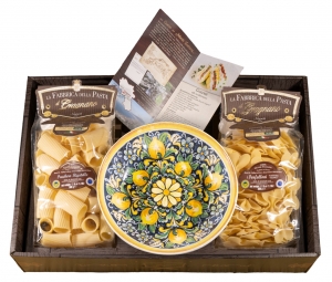 Geschenkbox Amalfi Salatschüssel und Nudeln - la Fabbrica della Pasta di Gragnano. 