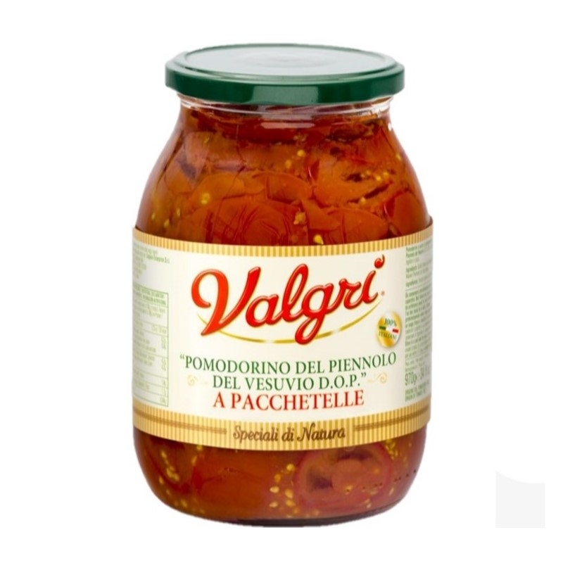 Valgrì pequeños paquetes de tomates de Piennolo del Vesuvio D.O.P 970 Gr.