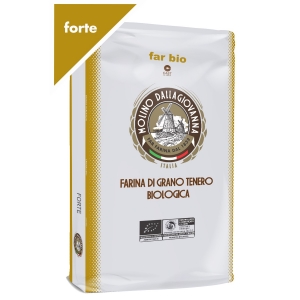 Far Bio flour strong organic soft wheat flour Kg. 25 - Molino Dallagiovanna ( Shelf Life 14 Marzo 2024 )