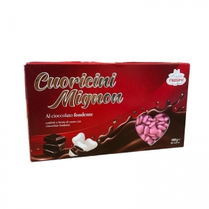 Confetti Crispo cuoricini Mignon rosa 1 Kg.