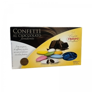 Confetti Crispo al Cioccolato Fondente blu 1 Kg.
