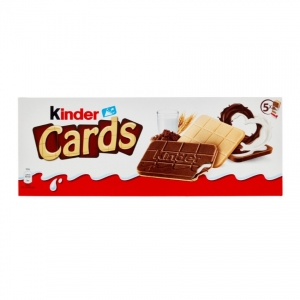 Ferrero Kinder Cards 5 boxes of 2 pieces 128 Gr.