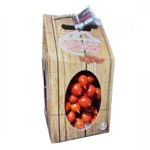 Azienda agricola Zeno Giuseppe Tomates cherry rojos Piennolo en caja de 2 kg.