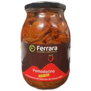 Ferrara Azienda agricola Semi-dry tomato in Piennolo del Vesuvio D.O.P. oil 1kg.