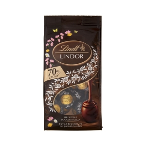 Lindt lindor Easter Chocolates Extra dark chocolate 70% 180 Gr.